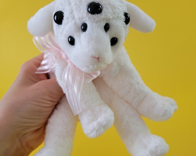 Spider Eyes Lamb Beanie Baby, Lamb Plush Etsy