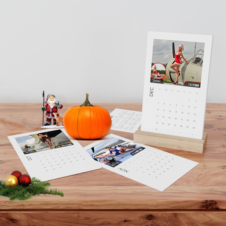 Warbird Pinup Girls 2023 Vertical Desk Calendar WWII Etsy Canada