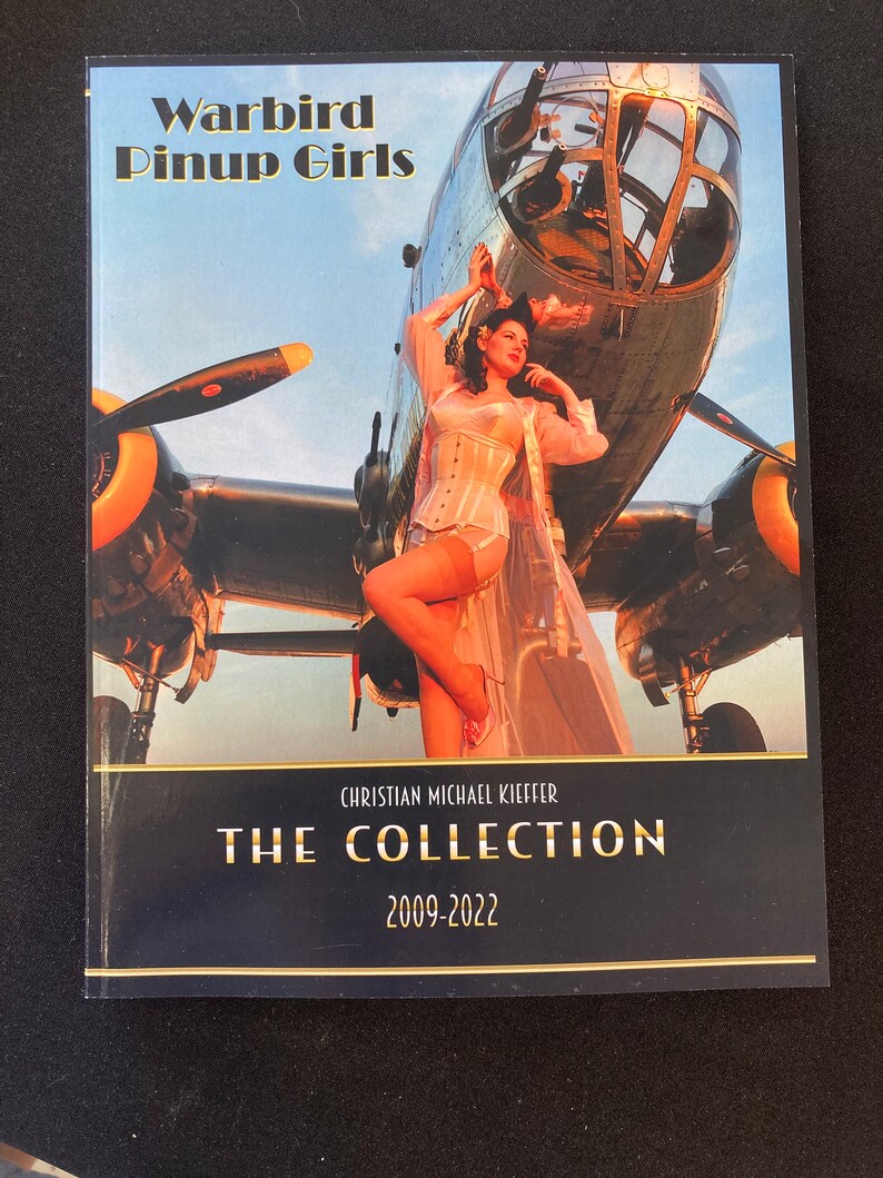 Warbird Pinup Girls Collectors Book wwii aviation pictorial 8.5x11 inch paperback book Nose art history coffee table photo book image 2