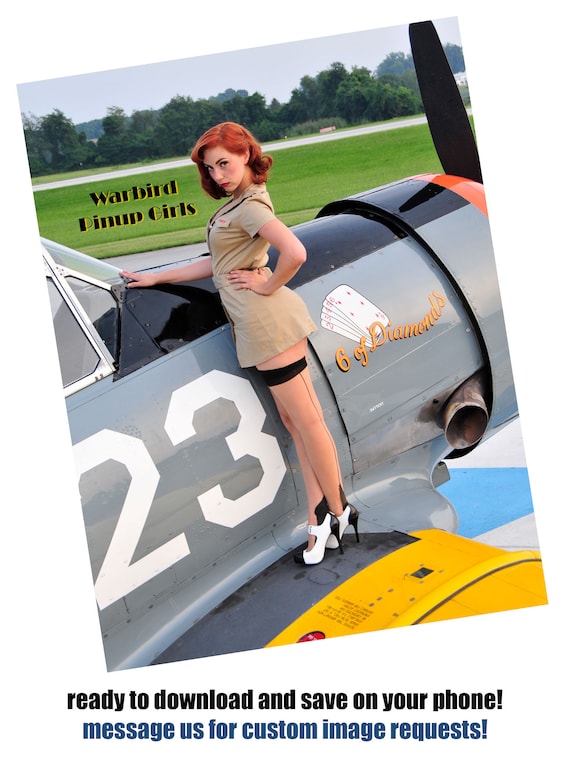 Military Redhead Pinup Phone Wallpaper iPhone Aviation Wallpapers, Lock  Screen Background, Cell Phone Wallpaper, Instant Download - Etsy Canada