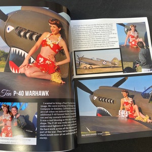 Warbird Pinup Girls Collectors Book wwii aviation pictorial 8.5x11 inch paperback book Nose art history coffee table photo book image 5