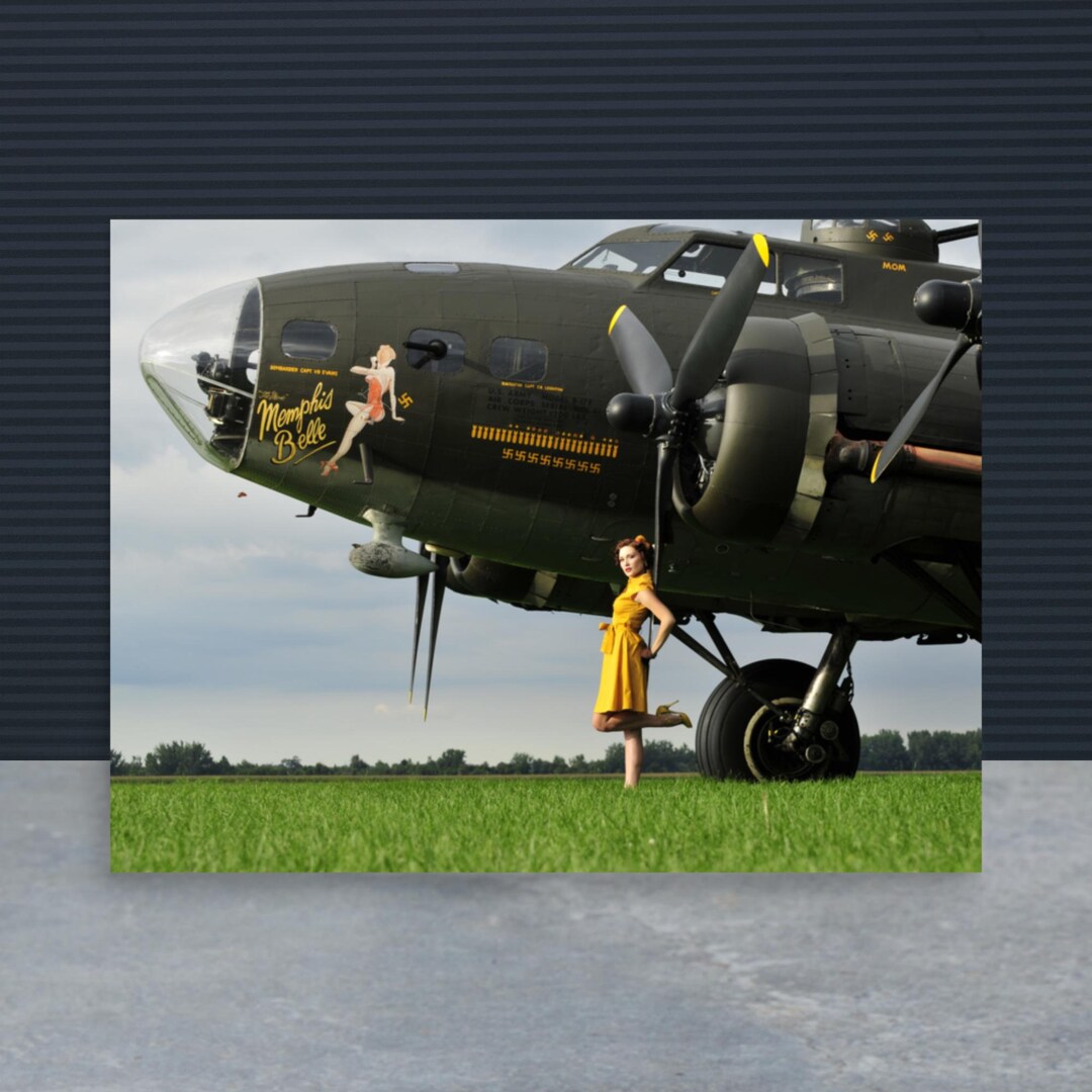 Memphis Belle B-17 Art Print Warbird Pinup Photographic Photo Print