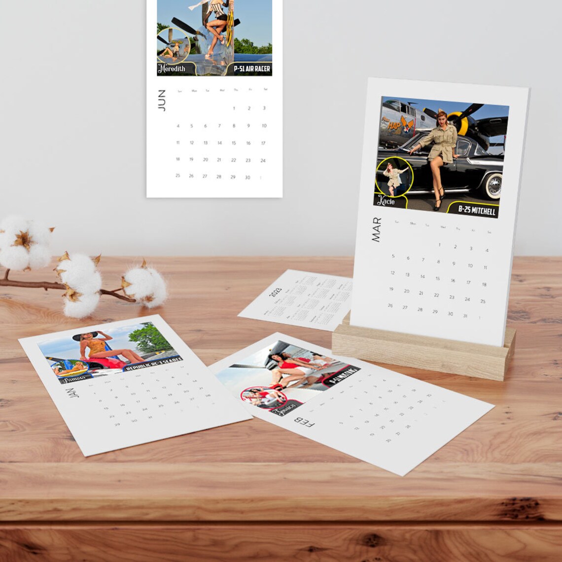Warbird Pinup Girls 2023 Vertical Desk Calendar WWII Etsy Warbird Pinup Girls 2023 Vertical Desk Calendar WWII Etsy