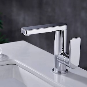 Bronze faucet brass chrome plate tap sink mixer single handle bathroom