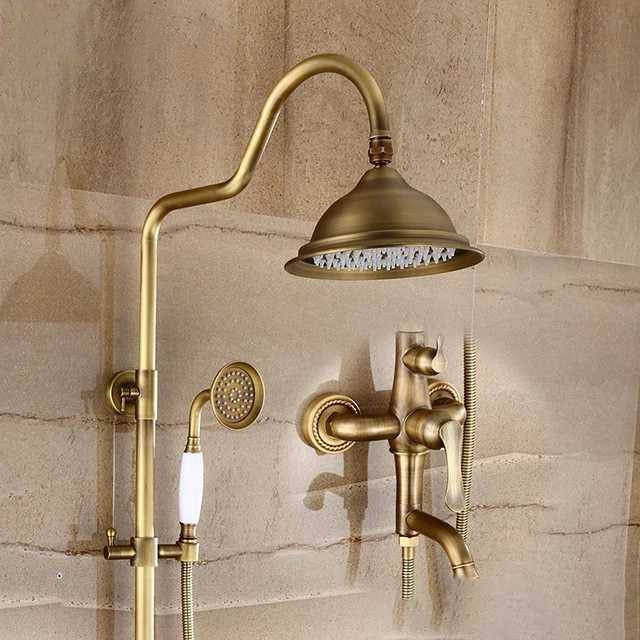 Antique Brass Shower Head Etsy UK