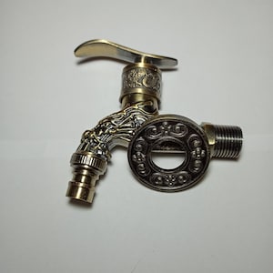 Retro brass faucet  wall mounted antique spigot tap