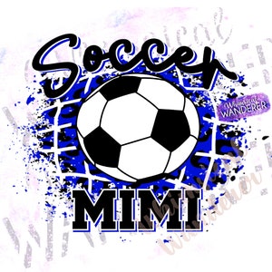 High School Soccer Mimi Design | Blue Soccer Sublimation | Mimi Soccer Design  | Blue Soccer PNG | Soccer Shirt Design | Soccer Blue