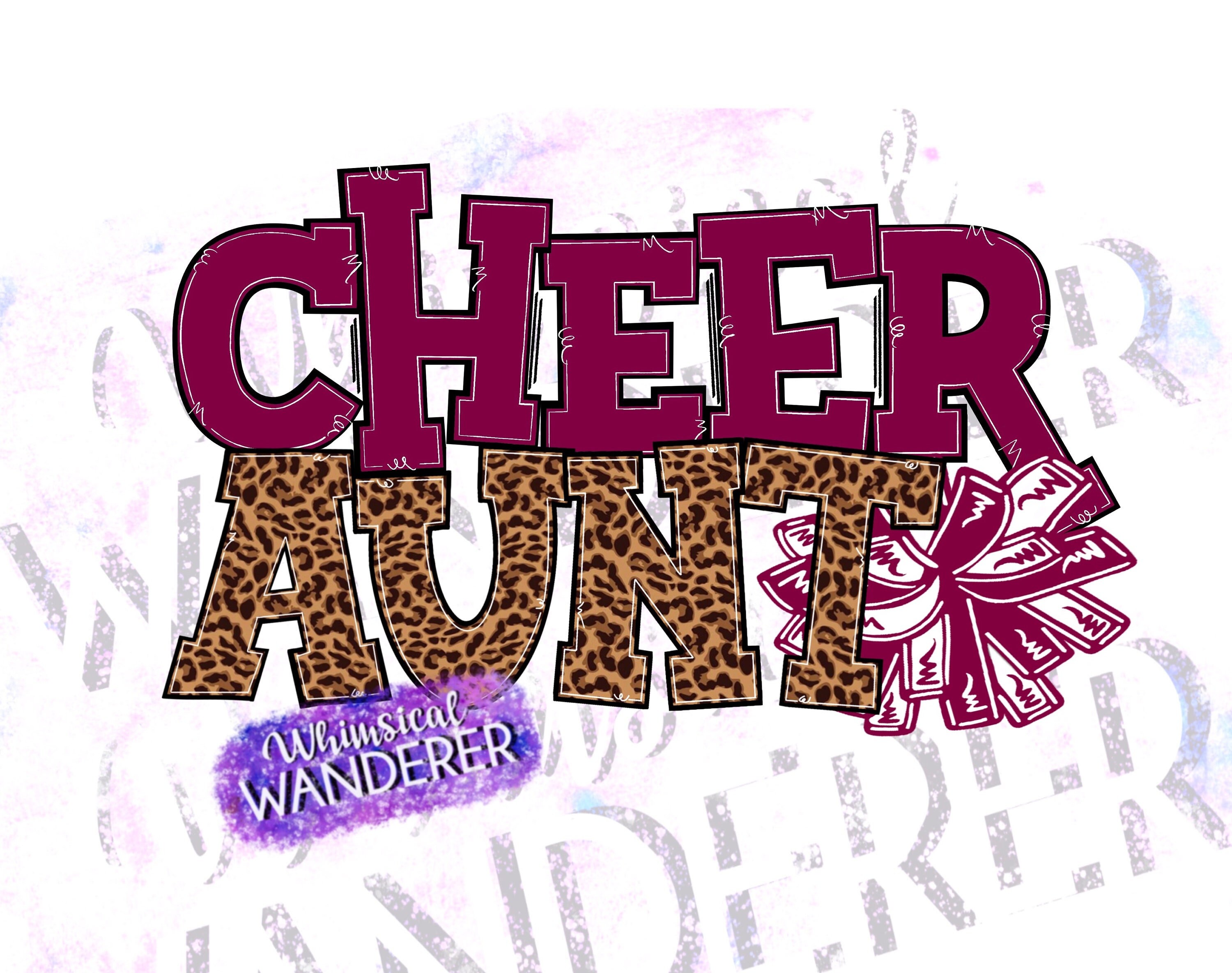 Cheer Aunt Sublimation Cheer Aunt PNG Cheer Aunt Shirt Etsy