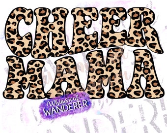 Cheer Mama Design | Cheer Sublimation | Cheer PNG | Cheer Mom Sublimation | Cheer Mom PNG | Mom Cheer Cheetah | Cheer Design Download