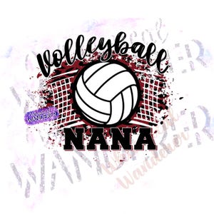 Volleyball Nana Design | Maroon Volleyball Design Download