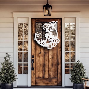 Halloween Scary Pumpkin Patch, metal door, wall decoration