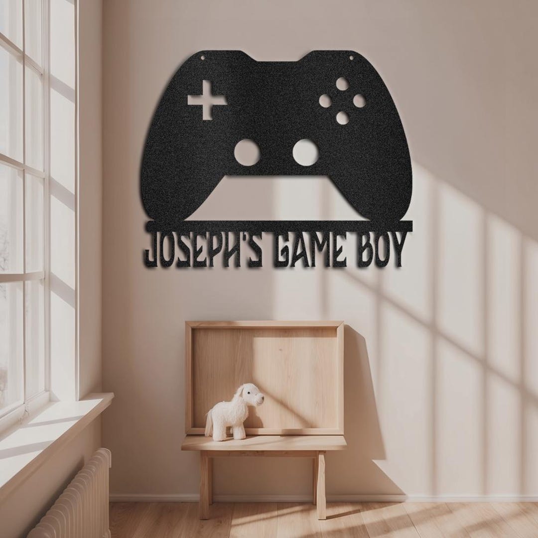 Customizable- Game Controller Custom Steel Wall Decor - Etsy