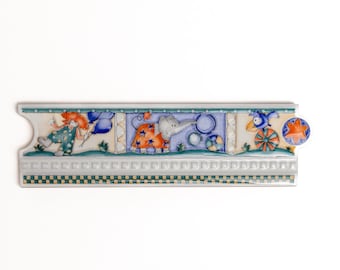 decorative tile with Elephant and Bird 3x10 (made in Spain)