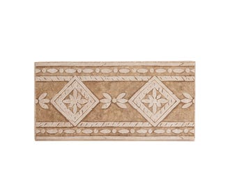 Italian Decorative Porcelain tile 6-1/2in x 13in  (made in Italy)