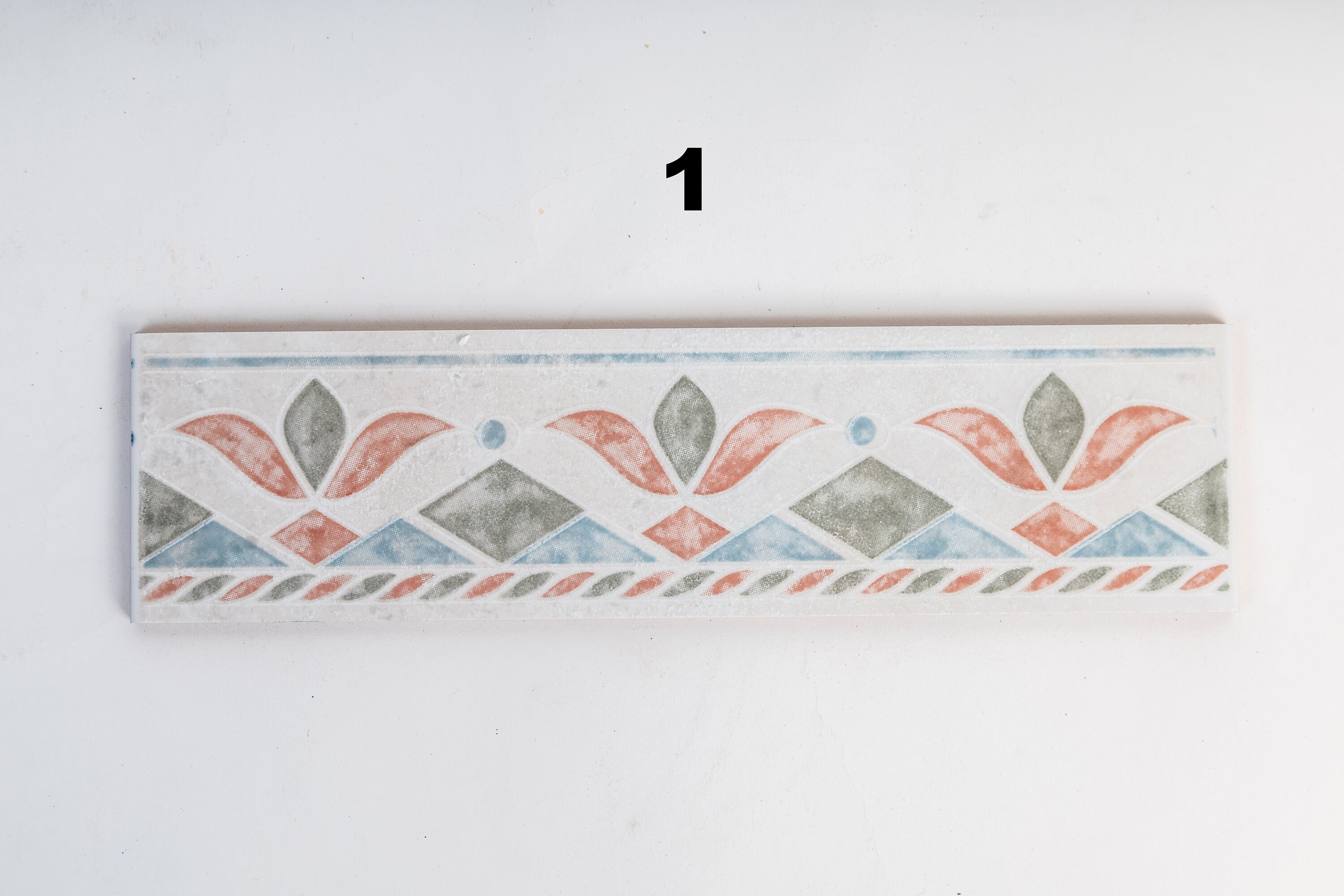 Italian Ceramic Tile Border Trim 2 1/2in X 9 3/4 or 6.5cm X 25cm ...
