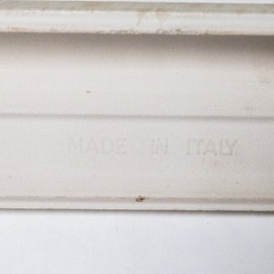 Italian ceramic V cap stone look 2 1/4 x 13 vintage made in Italy image 8