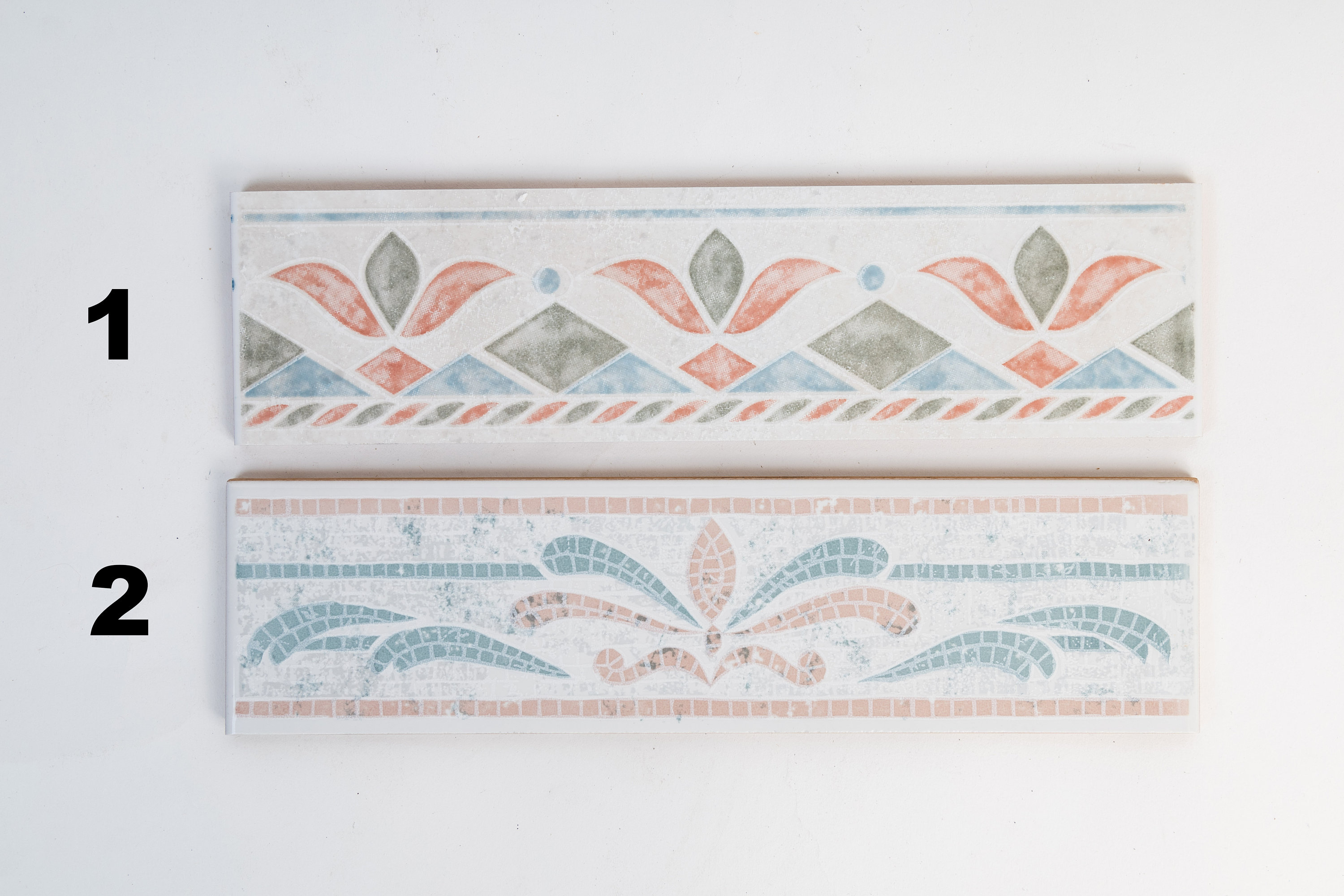Italian Ceramic Tile Border Trim 2 1/2in X 9 3/4 or 6.5cm X 25cm ...