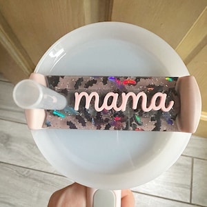 Halloween Stanley Name Topper, Spooky Bat Name Plate, Personalized Quencher 2.0 Tumbler