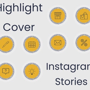 Instagram Highlight covers for Small Business Template. | Canva Template