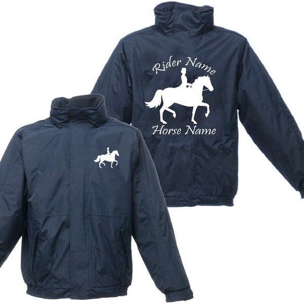 Veste cheval personnalisée régate équestre jockey cavalier poney monture équestre amant bomber manteau imperméable polaire cadeau de noël haut Royaume-Uni