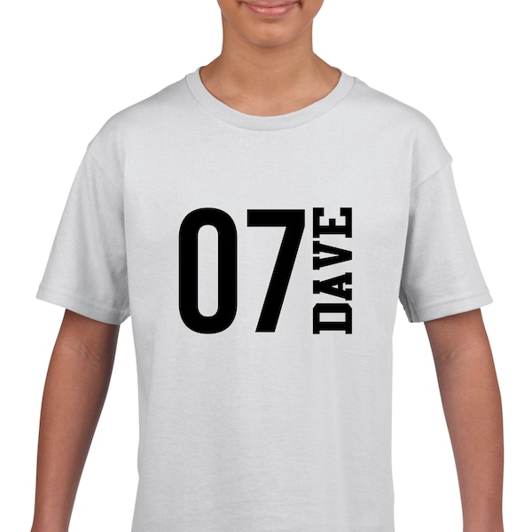 Personalised T-shirt, Custom Name and Number Sports Shirt, Athlete Number, Birthday Gift Men Women Kids Xmas Gift Tee Top