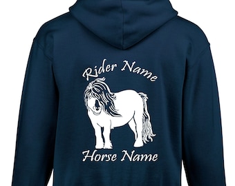 Moletom com capuz personalizado para cavalo: presente equestre para cavaleiro