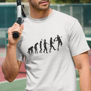 Evolution of Tennis Player T-Shirt: Funny Sports Gift