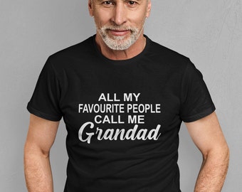 Opa T-Shirt Alle meine Lieblingsmenschen nennen mich Opa Vatertag Großvater Cooles Geschenk der Enkelkinder Lustiger Opa Opa Geschenk