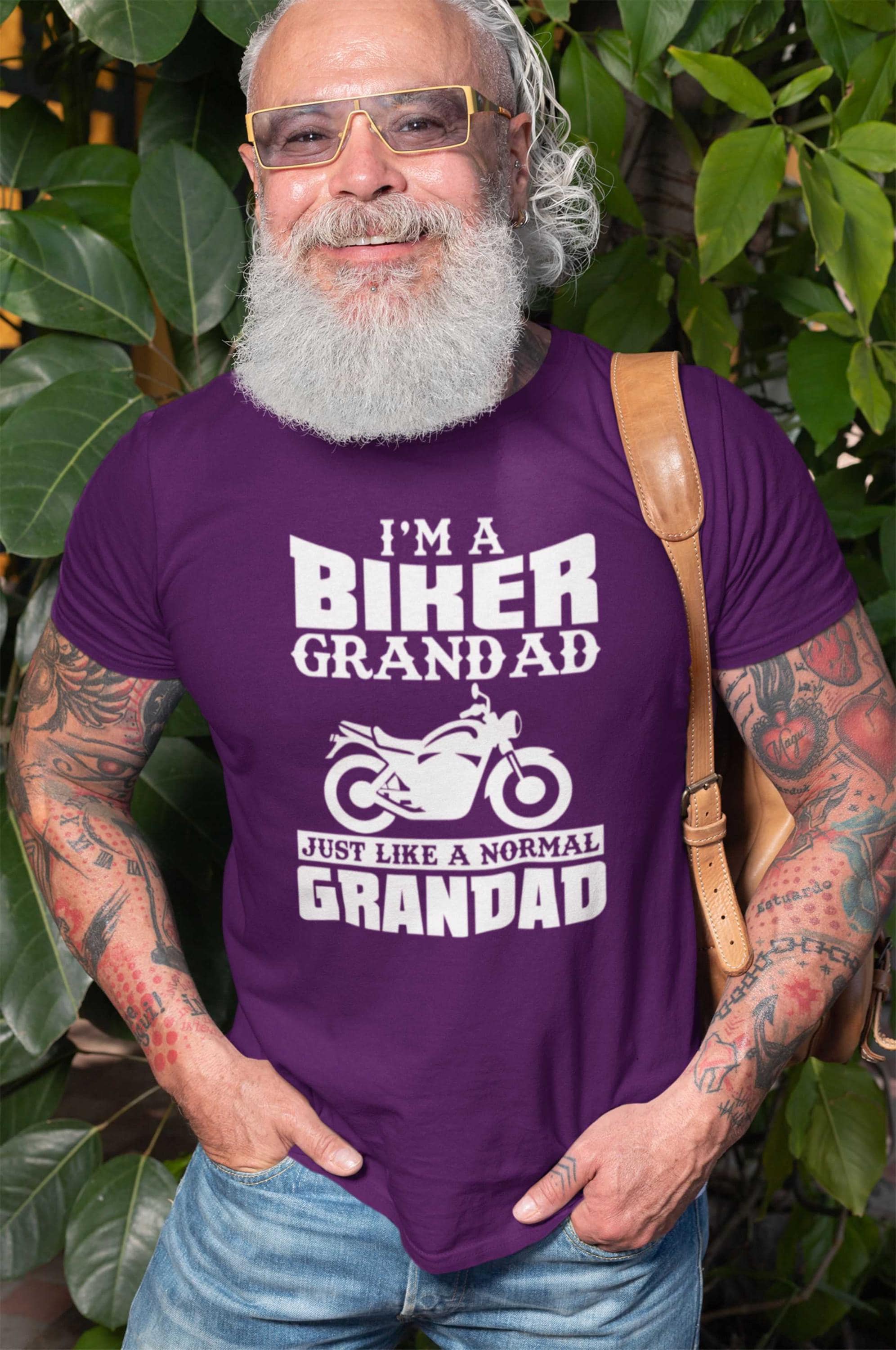 T-shirt Divertente Im A Biker Grandad – Idea Regalo Per Nonno Motociclista – Taglia 3XL, Colore Nero