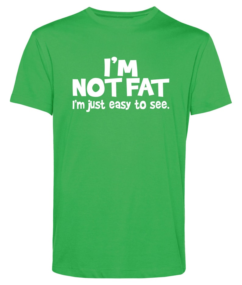 Ich bin nicht dick Lustig Tee, Unisex Baumwoll-Shirt (S-2XL, Kinder XS-XL) Bild 10