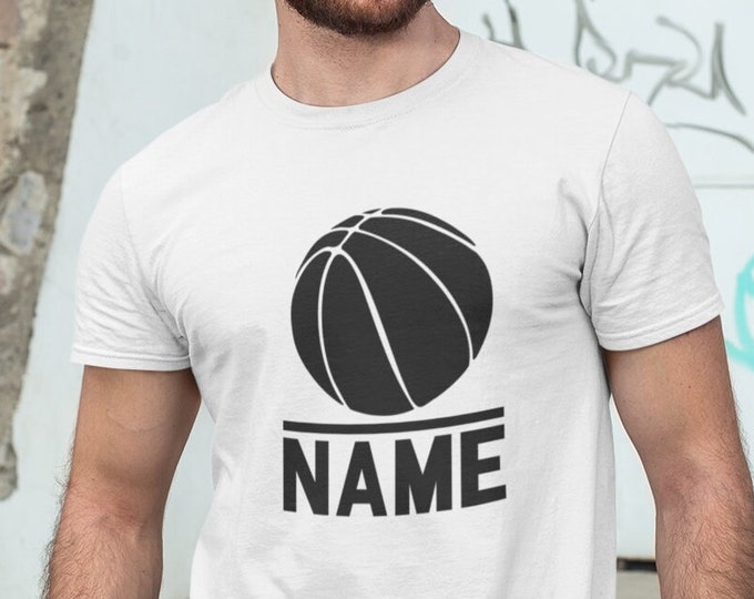 Personalised Basketball T-shirt | Basketball Team Gift For Sport Lover | Christmas Present Birthday Gift Unisext T-shirt Xmas Gifts Tee Tops