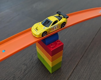 Adaptador de Hot Wheels a pista DUPLO / Conecta Hot Wheels con bloques de construcción DUPLO
