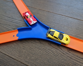 Hot Wheels-compatibele Y-samenvoeging | Rupsschrijnwerker | Trackbouwer