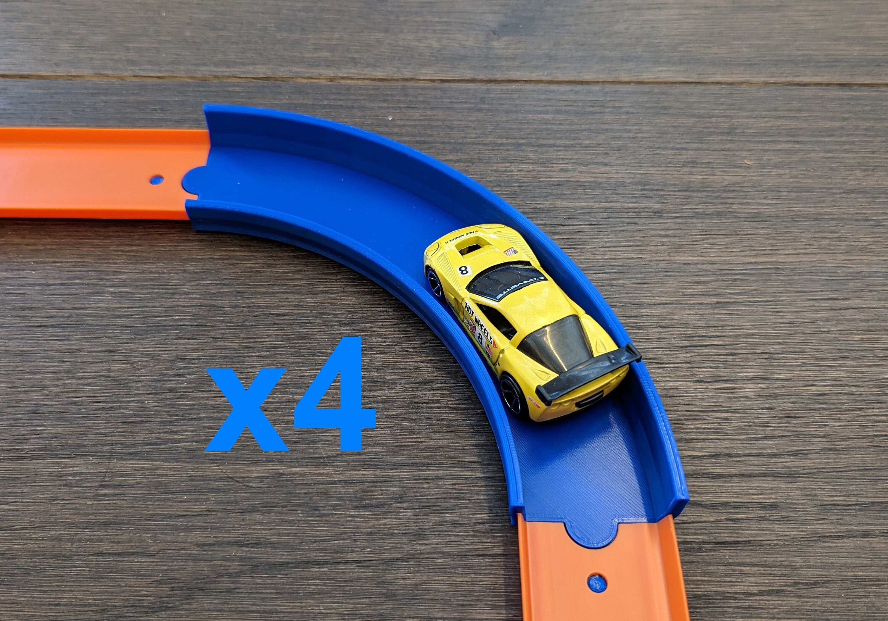 Confezione Da 4 - Pista Hot Wheels Turn/Curve - 90 Gradi - Foto 13