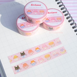Aniteaz Washi Tape - Ateez geïnspireerd - Kawaii Kpop Journaling, Planner