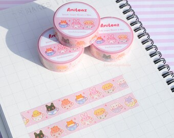 Aniteaz Washi Tape - Ispirato ad Ateez - Kawaii Kpop Journaling, Planner