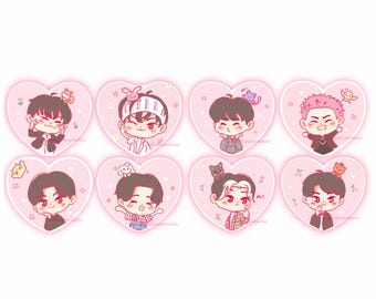 Valenteez Sticker Set - Cute kpop vinyl stickers