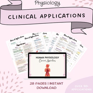 Physiology Clinical Applications | Over 90 Clinical Applications | Anatomy and Physiology Notes