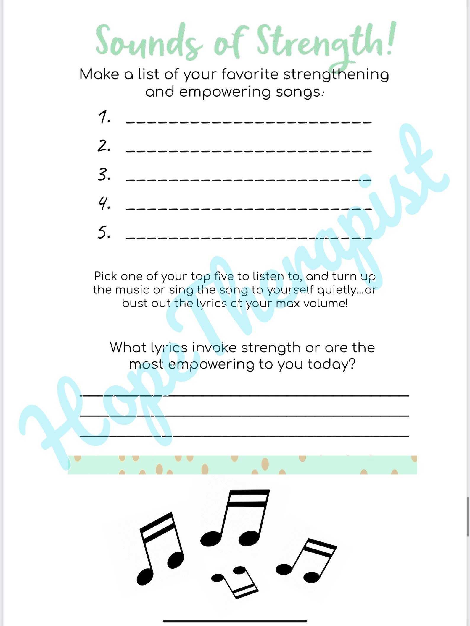 Strength-based Worksheets Therapy Worksheet Mental Health - Etsy