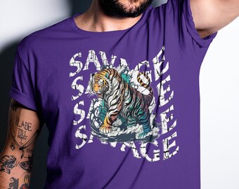 Vintage Tiger Shirt, Japanese-style, Retro Graphic Tee, Cat Lover Shirt, Unisex