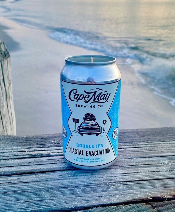 Coastal Evacuation Soy Candle / Cape May Candle / Summer Candle / Beer Lover Candle / Boat Candle / Beach Lover / Vacation Gift / Home decor