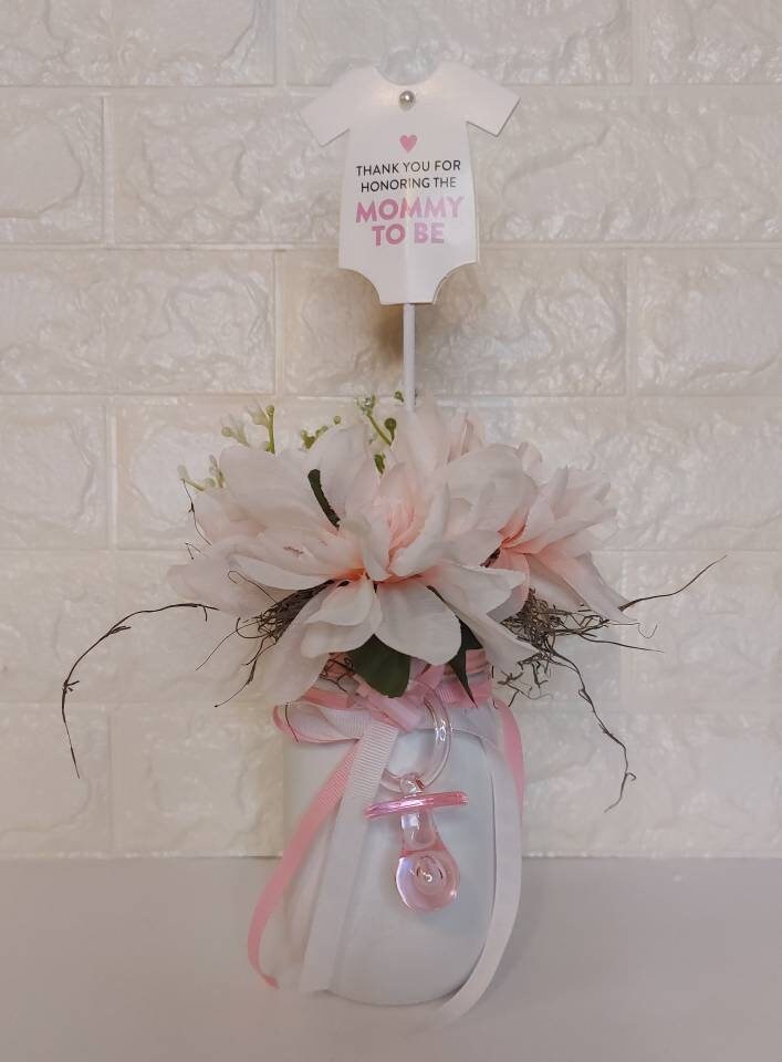 Baby Shower Centerpiece Baby Girl Decor It s A Girl Decor