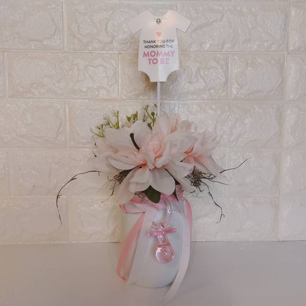 Baby Shower Centerpiece Girl Etsy