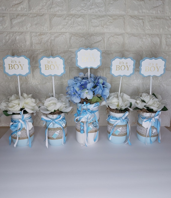 diy baby boy shower table decorations