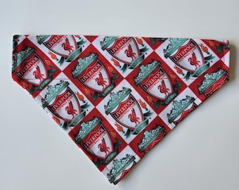 Liverpool Football Dog Bandana. Slips on to the collar. Medium & Small