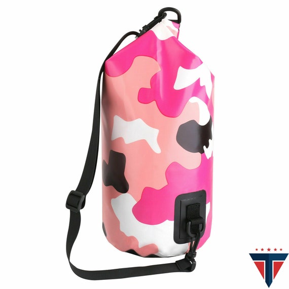 Waterproof Dry Bag Pink Camo 10L Storage Dry Bags Kayaking, Fishing,  Boating Dry Bag for Water Sports 