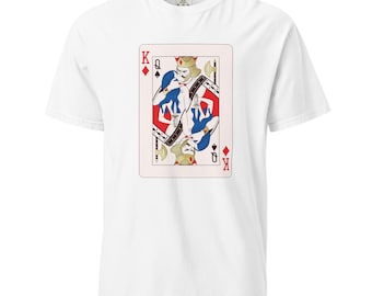 King of Diamonds × Queen of Spades — Power Match Tee