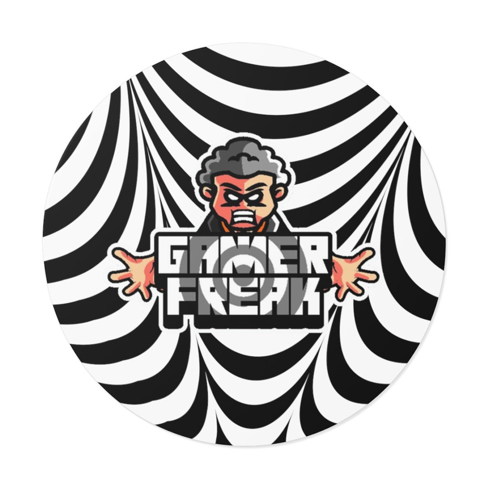 Gamers/Gamer Stickers/Gaming Stickers/Gamer Freak Round Vinyl | Etsy