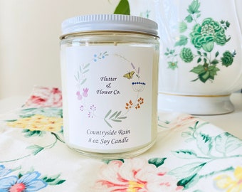 Soy Candle , Choose Your Scent , Hand Poured , 8 oz