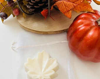 Leaf shaped homemade soap !